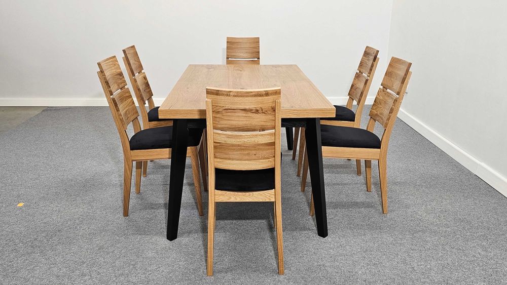 Krzesło dębowe do salonu jadalni mocne wygodne nowe Producent