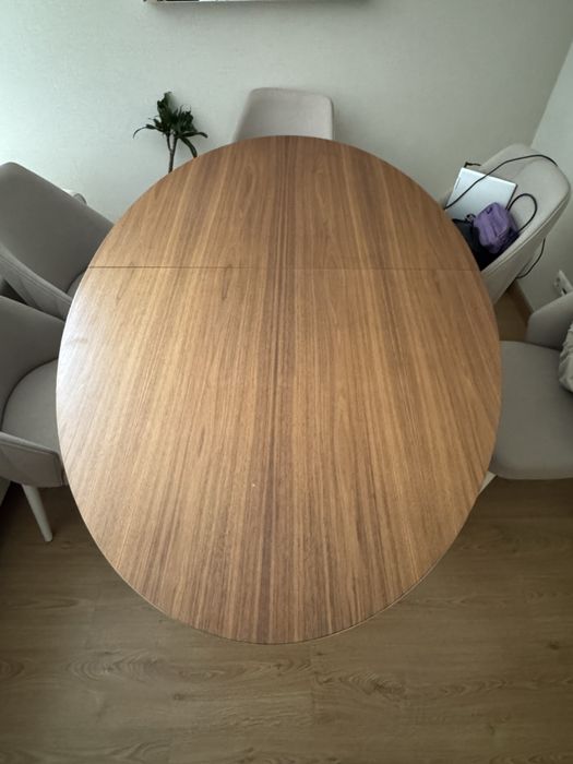 Mesa de Jantar Nogueira S/ Cadeiras