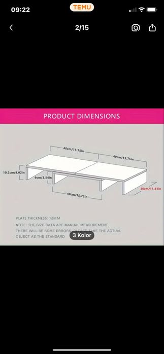 Podstawka pod laptop/monitor
