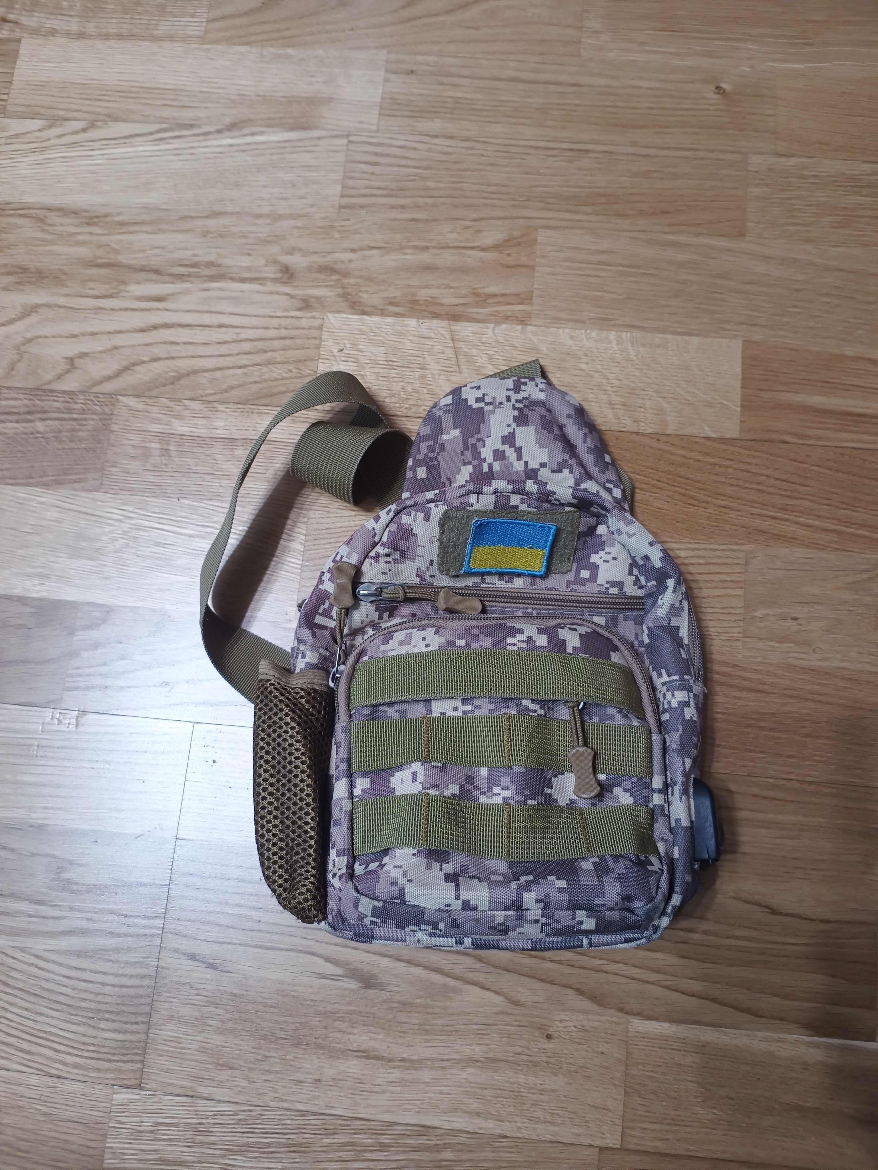 Військова сумка тактична барсетка на одній лямці