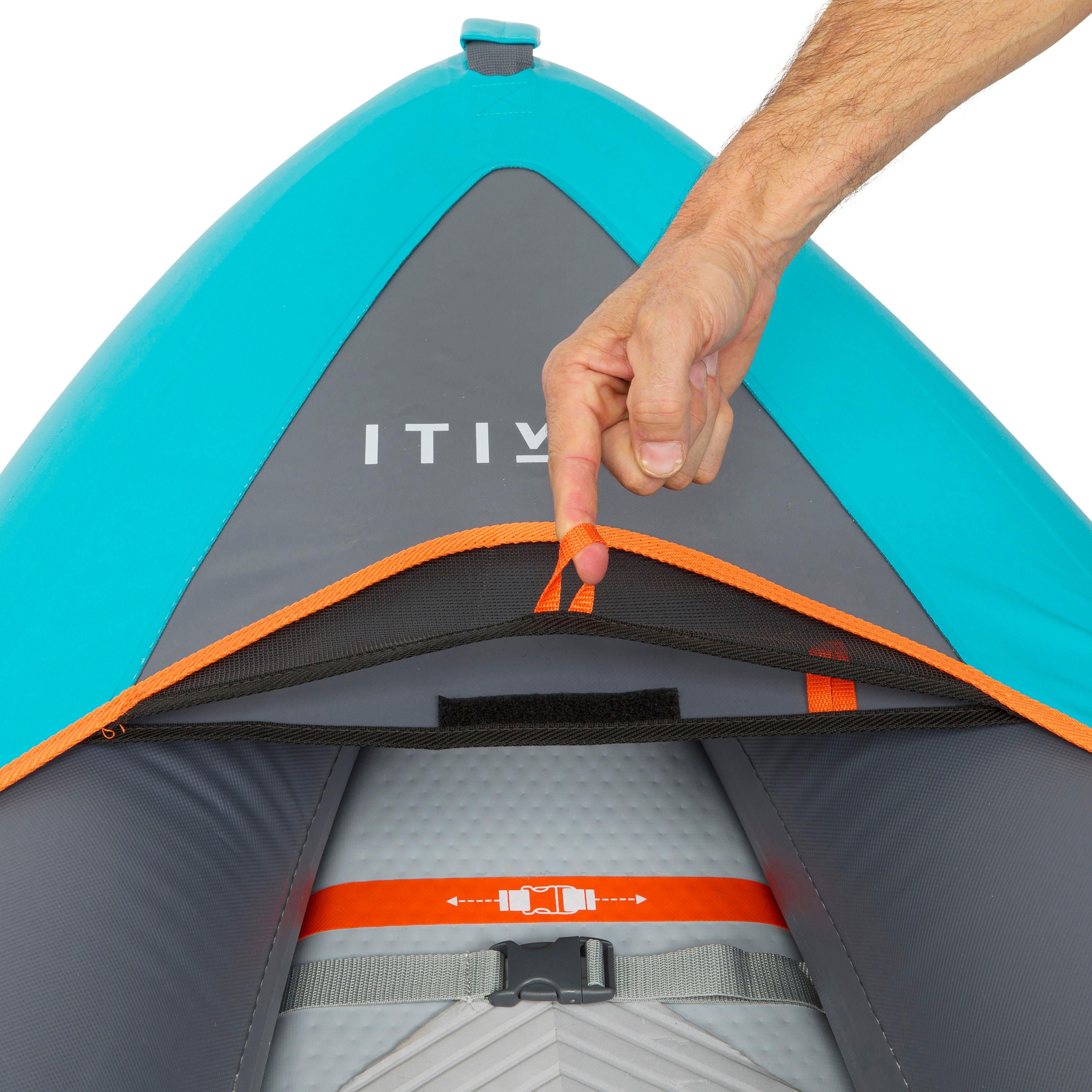 KAYAK INSUFLÁVEL FUNDO DROPSTITCH X100+ 3 LUGARES
