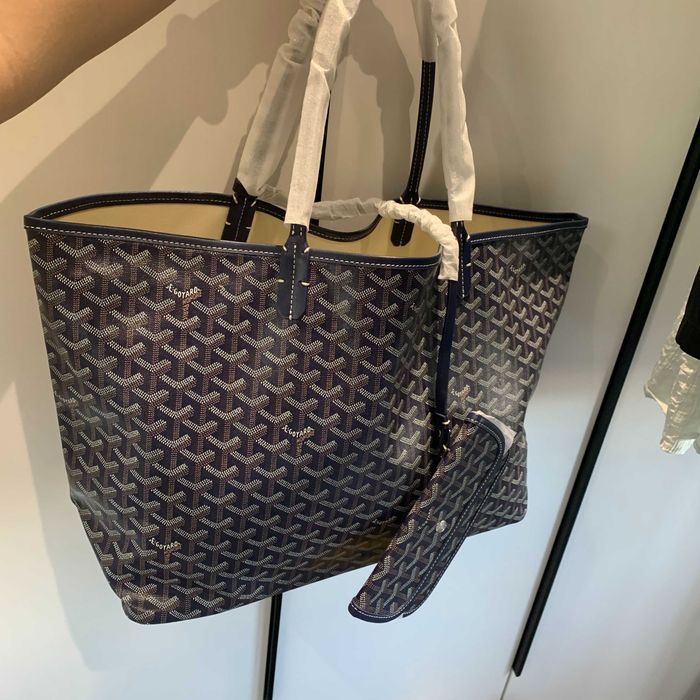 Torba w kolorze niebieskim-Goyard
