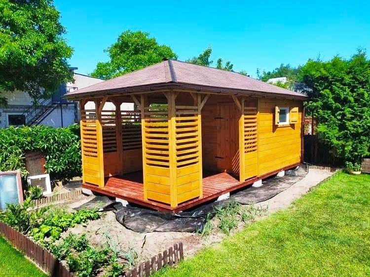 Altana ogrodowa altanka drewniana altanki ogrodowe drewniane 3x3 4x4