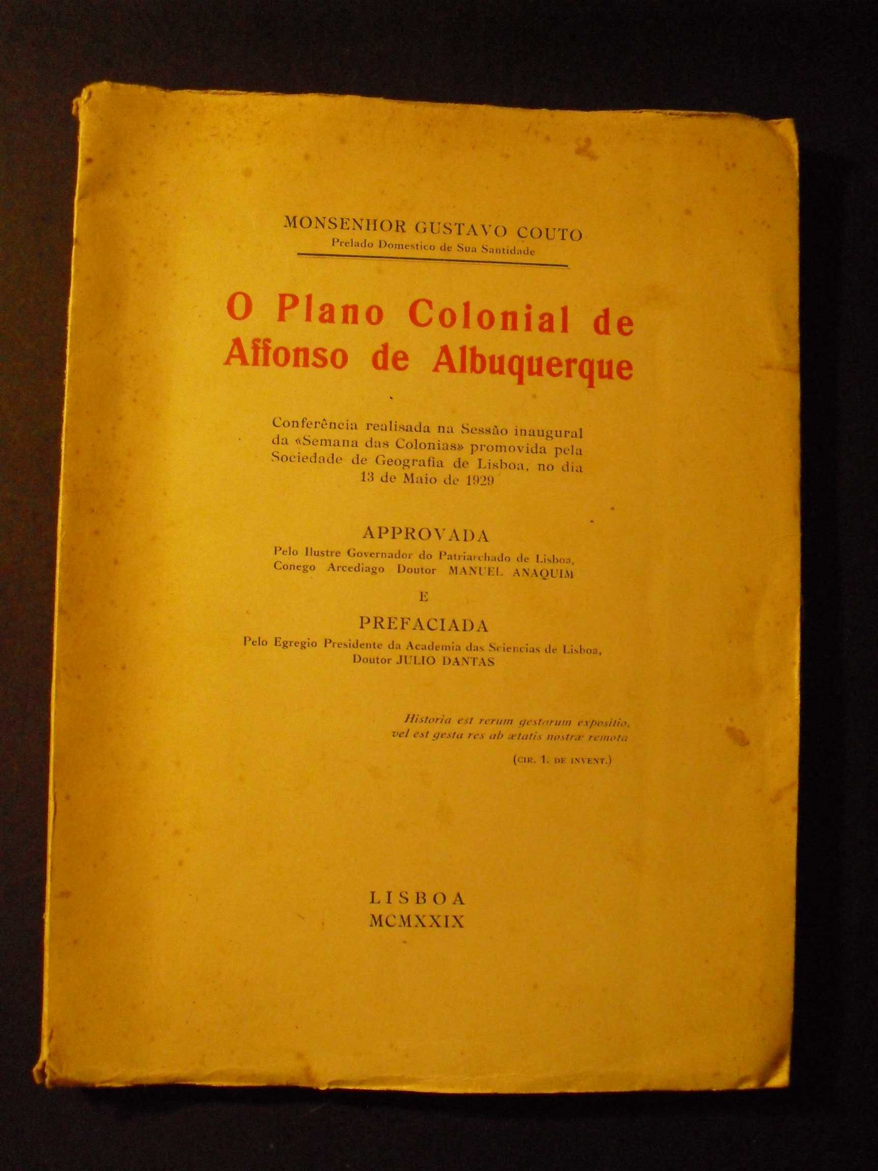 Couto (Gustavo,Monsenhor);Affonso de Albuquerque-O Plano Colonial