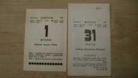 Starocie z PRL - Kartka z kalendarza = 16 sztuk z lat 80-tych Zestaw 2