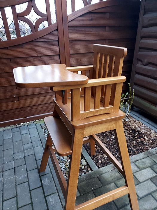 Fotel/krzesło do karmienia DREWNIANE