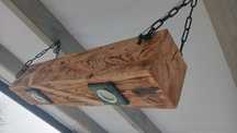 Lampa belka drewniana wisząca
