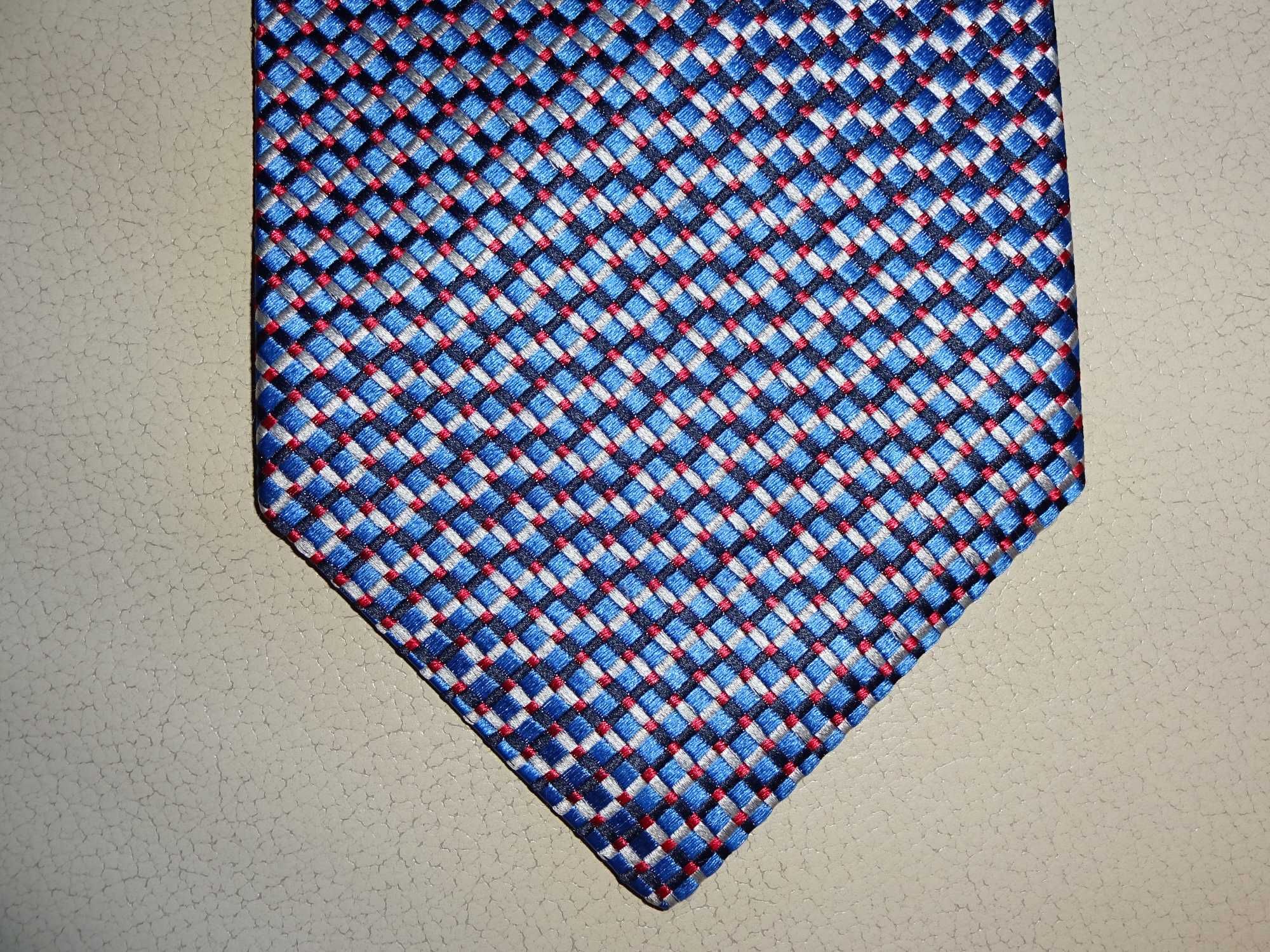 + JOOP niebieski jedwabny krawat unikat OKAZJA jak nowy PURE SILK