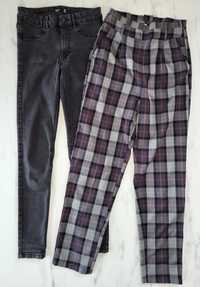 2x spodnie 32/34  Cropp sinsay 158-164