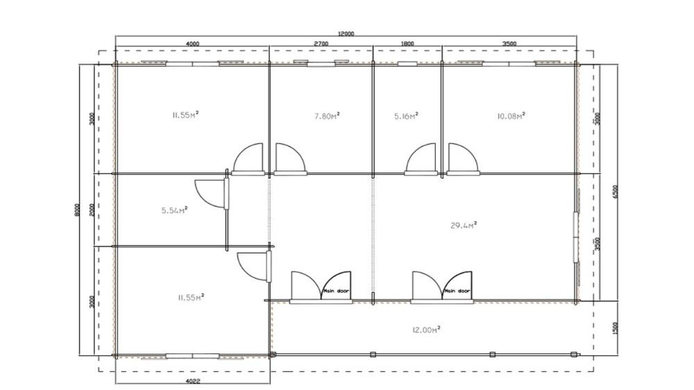 Casa de Madeira T.4 Bungalow Pré-Fabricada