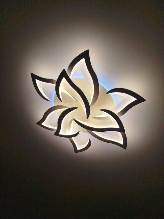 Светодиодная led Люстра 150W с пультом с подсветкой Світлодіодна лед