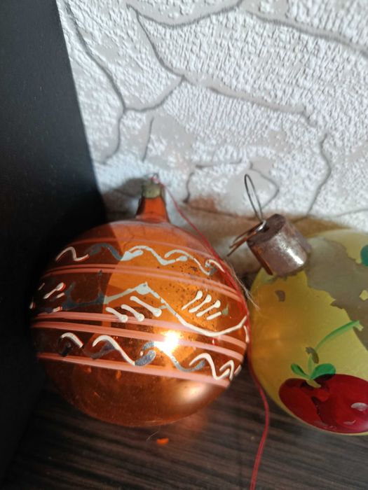 4 шт одним лотом елочная игрушка Шар СССР