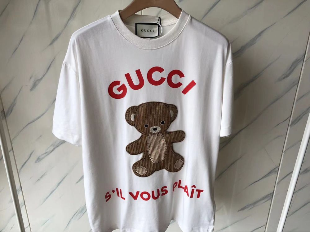 Koszulka Gucci Biała GG Luksusowa