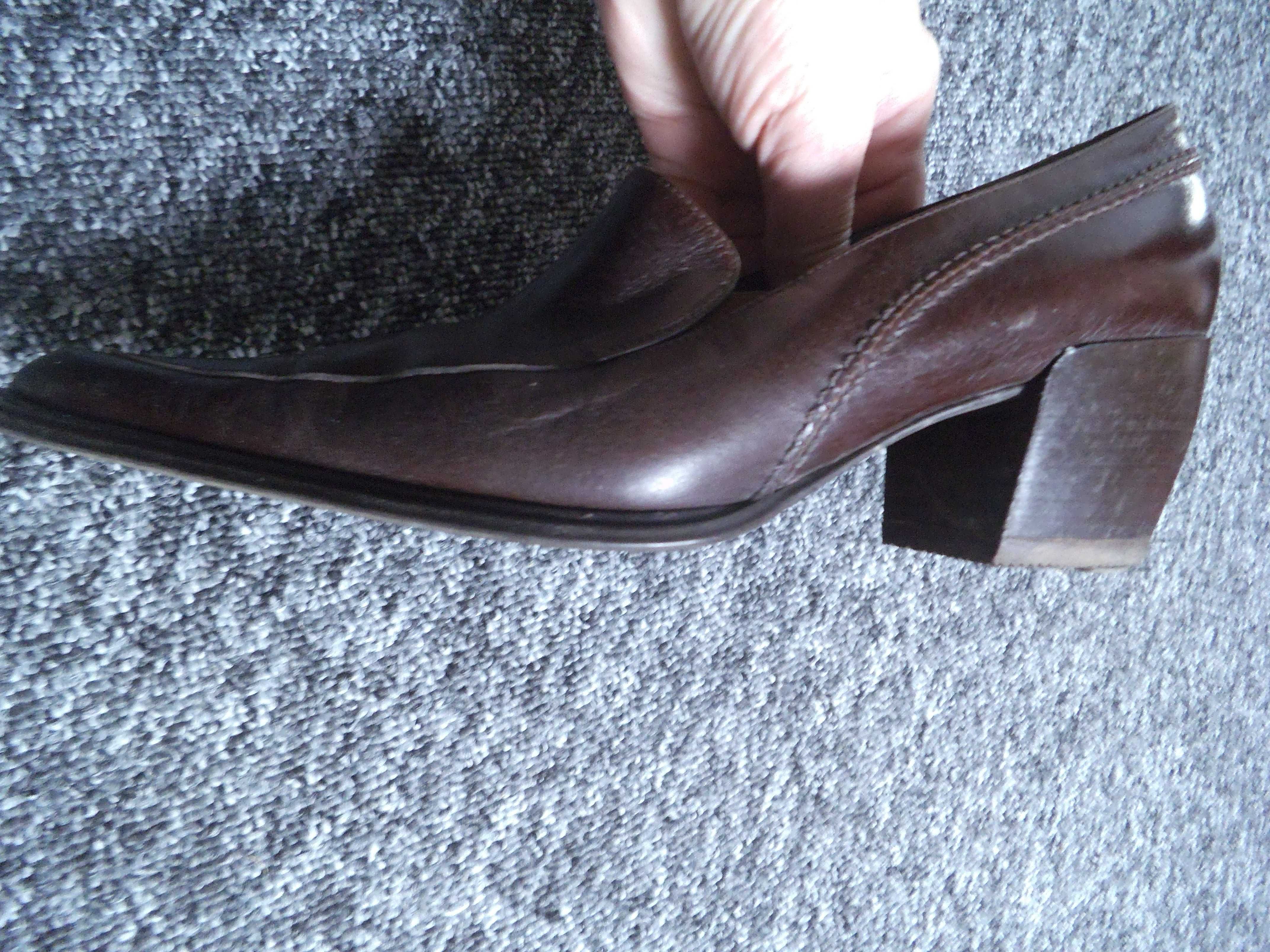 Buty skórzane damskie Kazar