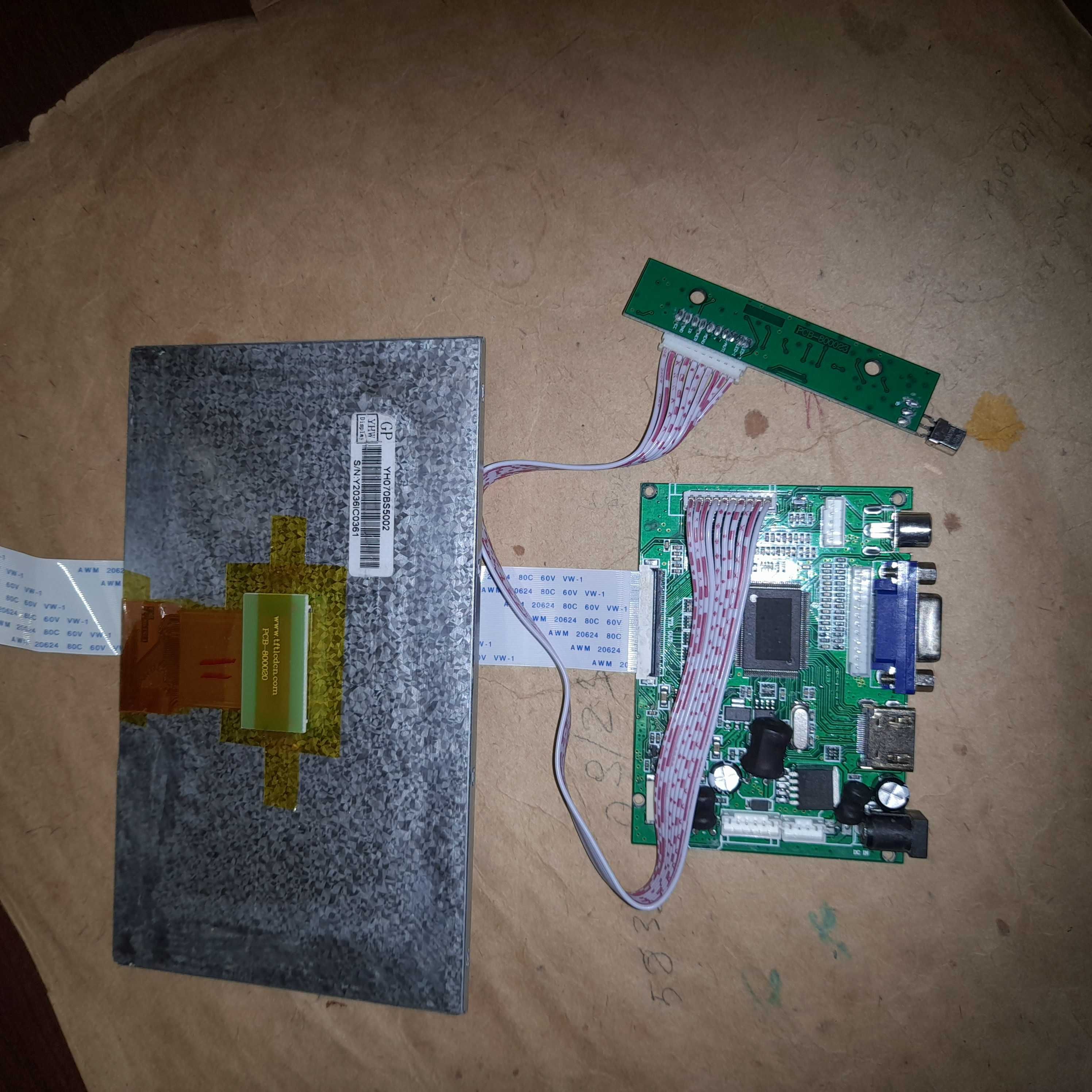 TFT LCD - дисплей HDMI VGA 7-дюймовий (1024*600) RGB