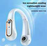 Портативный нашейный вентилятор Neck fan Белый Новый