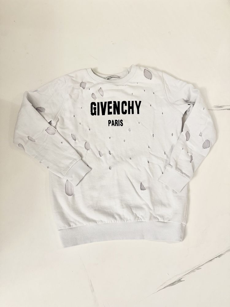 Givenchy bluza biała dziury M