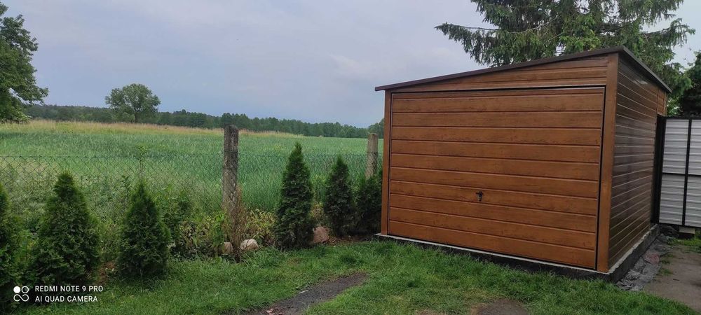 Blaszany GARAŻ 3x5 Standard Drzwi w Cenie