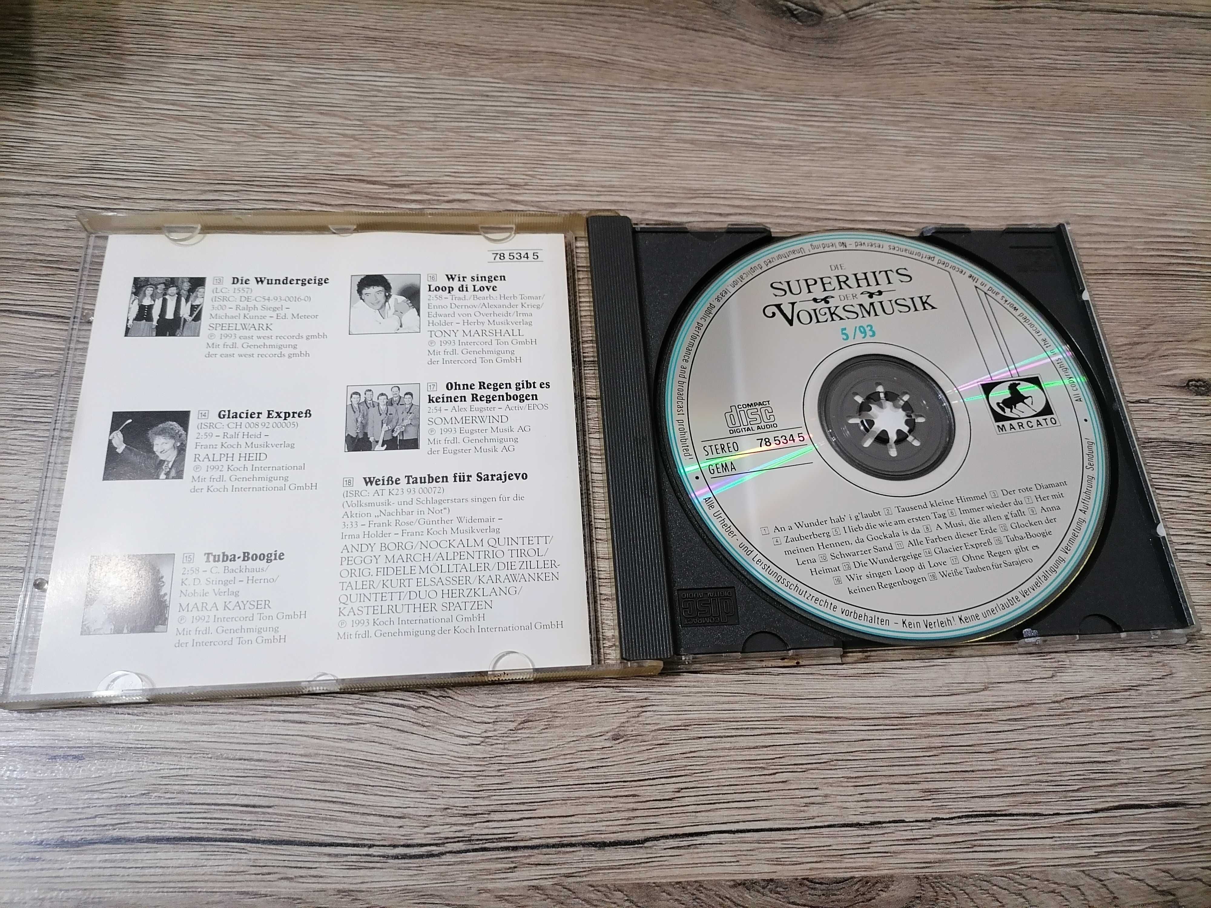 Various – Die Superhits Der Volksmusik 5/93 CD (3160)