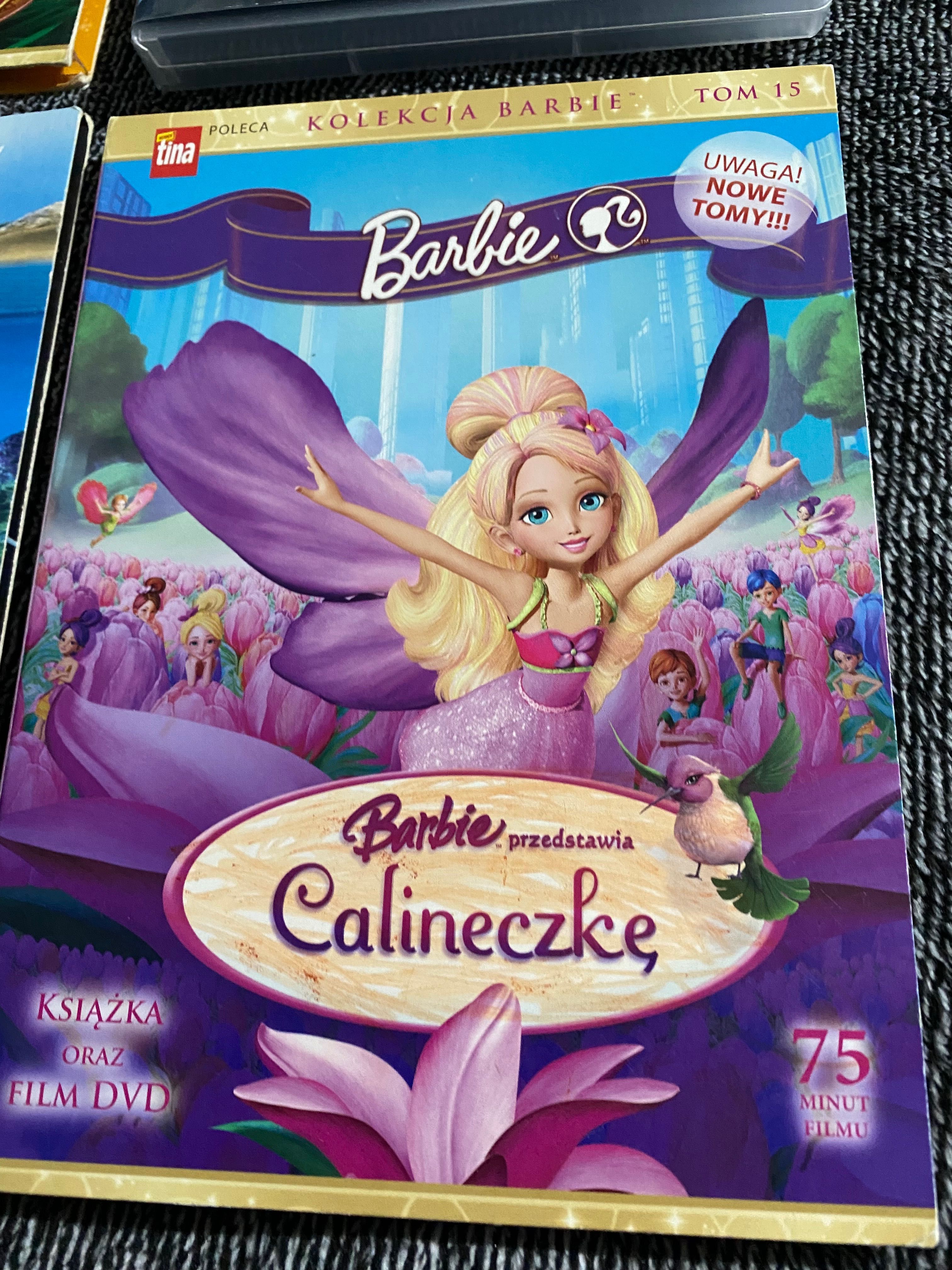 Bajki DVD dla dzieci Barbie, Kraina Lodu, żółwik summy 10 płyt