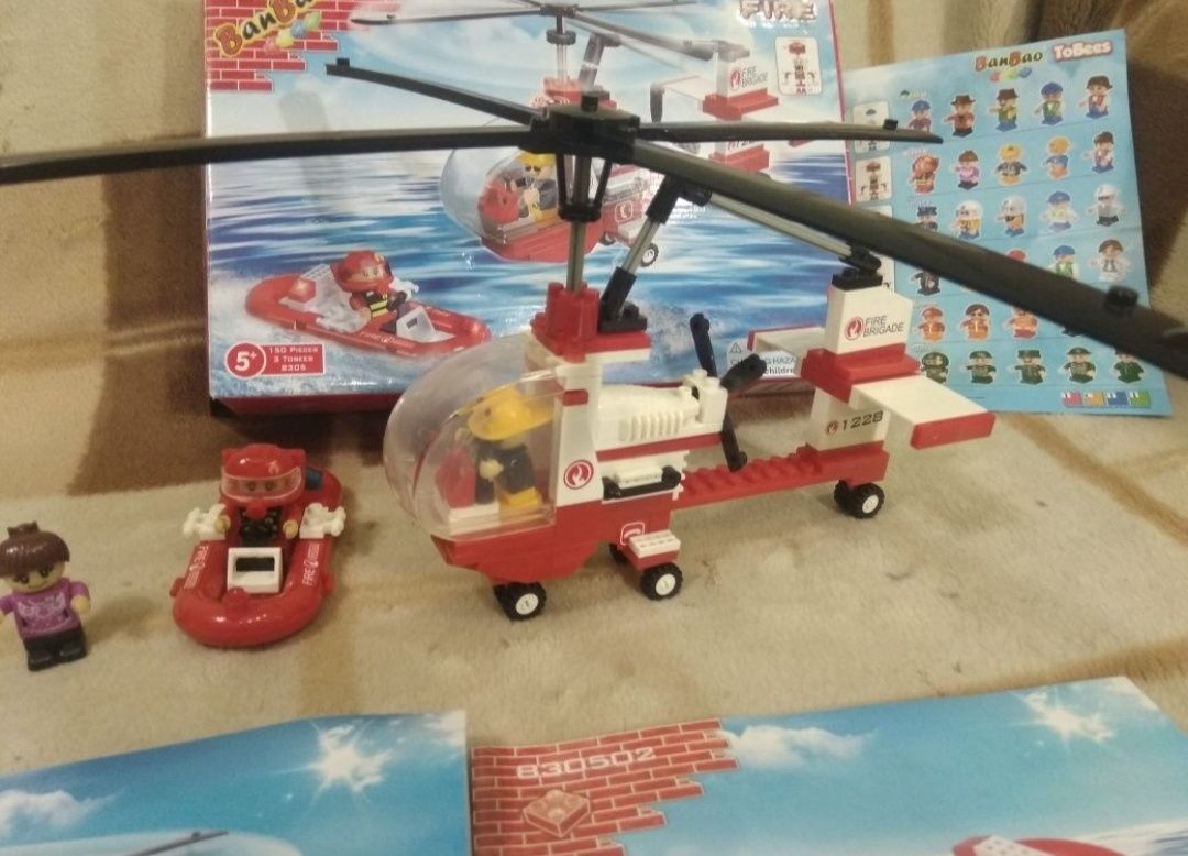 Лего конструктор пожарный вертолет