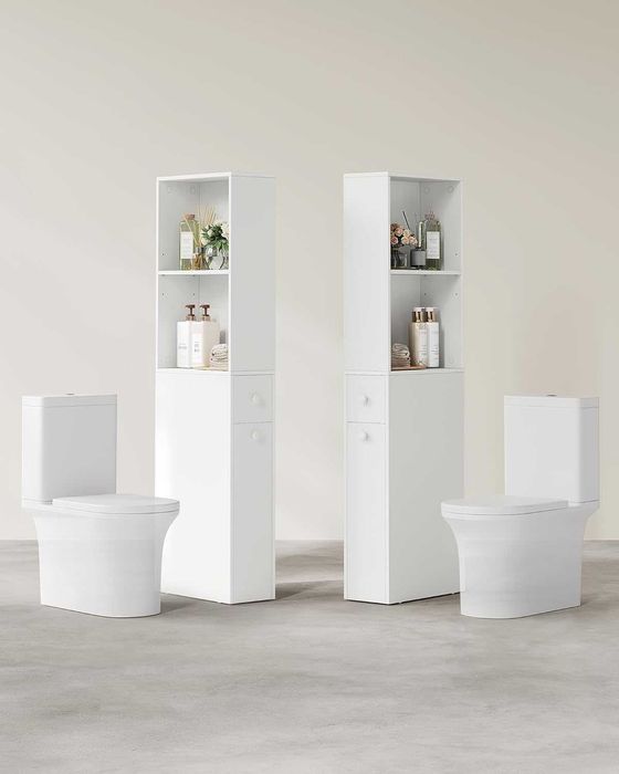 Szafka łazienkowa,wysoka,biała