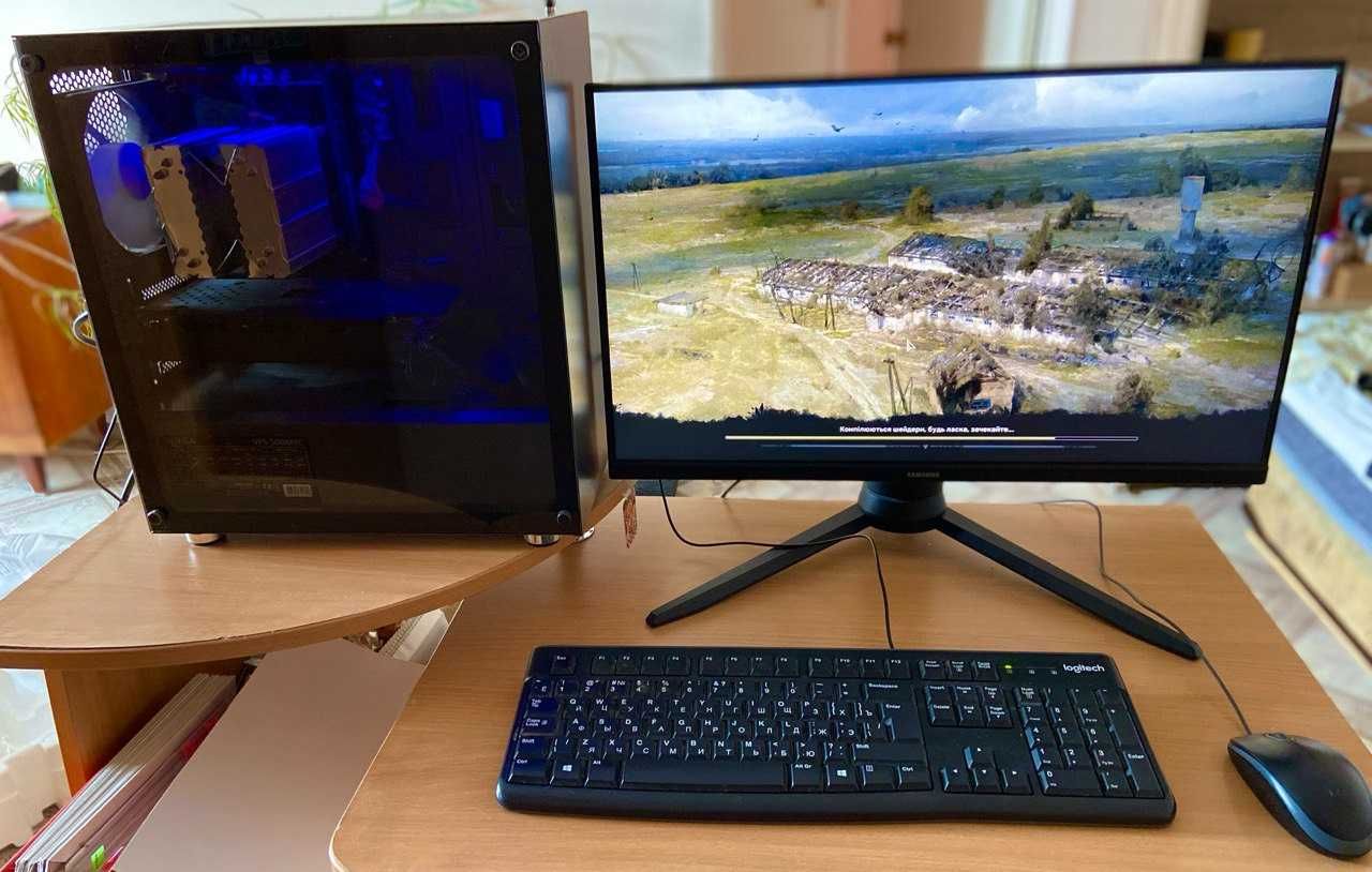 Комп'ютер Xeon-8 ядер, 16 GB ОЗП, відео RX 570, 2 SSD 128 та 512 GB