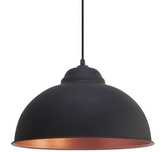 lampa wisząca czarno-miedziana