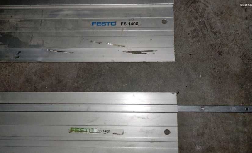 Réguas Trilho-Guia 1400mm FESTOOL FS 1400/2 para Serra