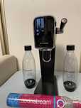 Saturator Sodastream ART Czarny + Nabój z gazem CO2 + 2 szt butelek 1l