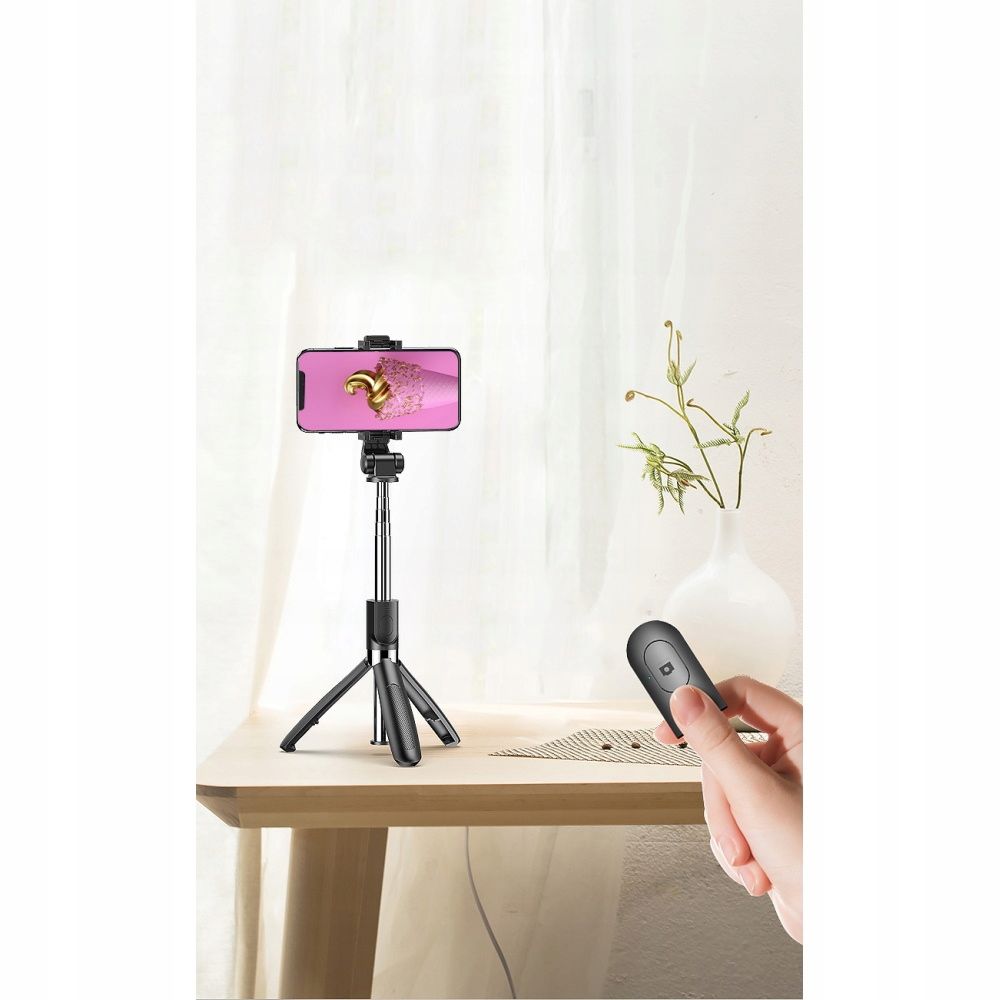 Selfie Stick Wysuwany Premium Na Bluetooth Tripod