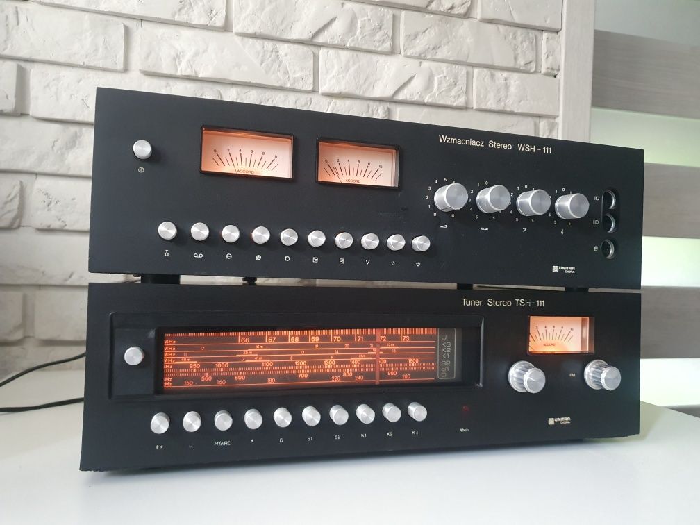 Wzmacniacz tuner stereo WSH-111 TSH-111  UNITRA DIORA wieża PRL