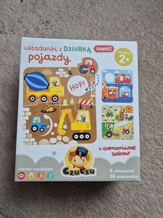 CzuCzu układanki z dziurką pojazdy