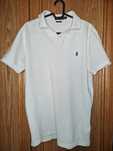 Koszulka t-shirt polo Ralph Lauren biała z granatowym koniem