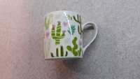 Чашка з кактусами керамічна + рушничок 45х60 см бавовна 100%