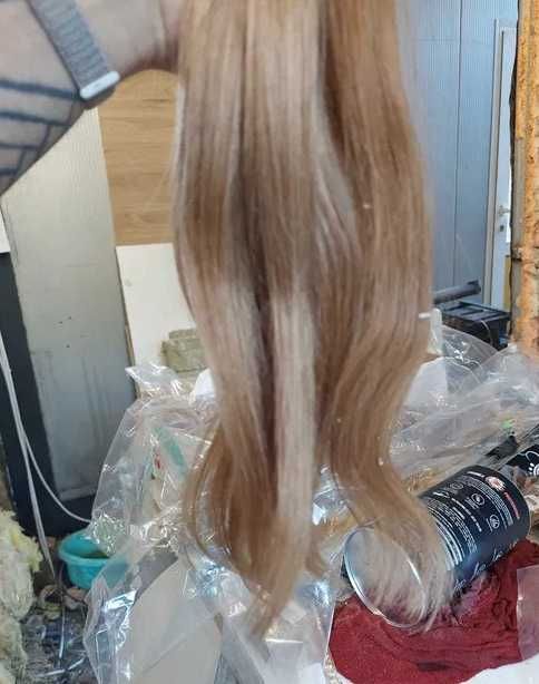 Włosy naturalne ok 43 cm 100 pasm numer 98