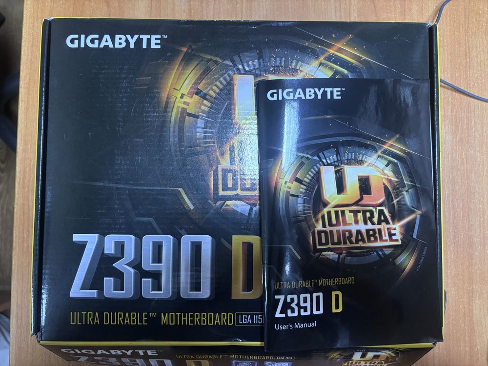 мат. плата Gigabyte Z390D+ процесор Pentium GoldG5400 3,7GHz+DDR4 8Gb