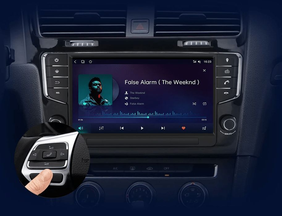Radio Android 9" do VW Golf 7 (2013 - 2017) - 6GB 128GB