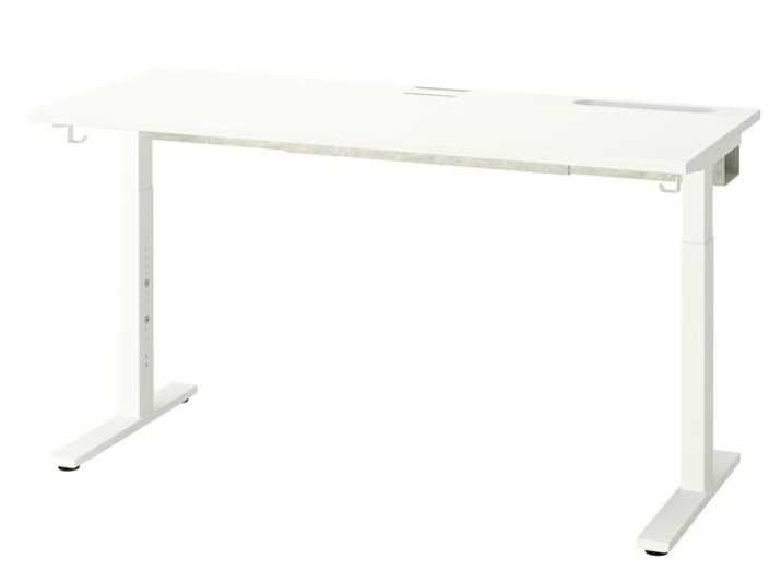 MITTZON ikea Biurko, biały, regulacja wysokosci,140x60 cm