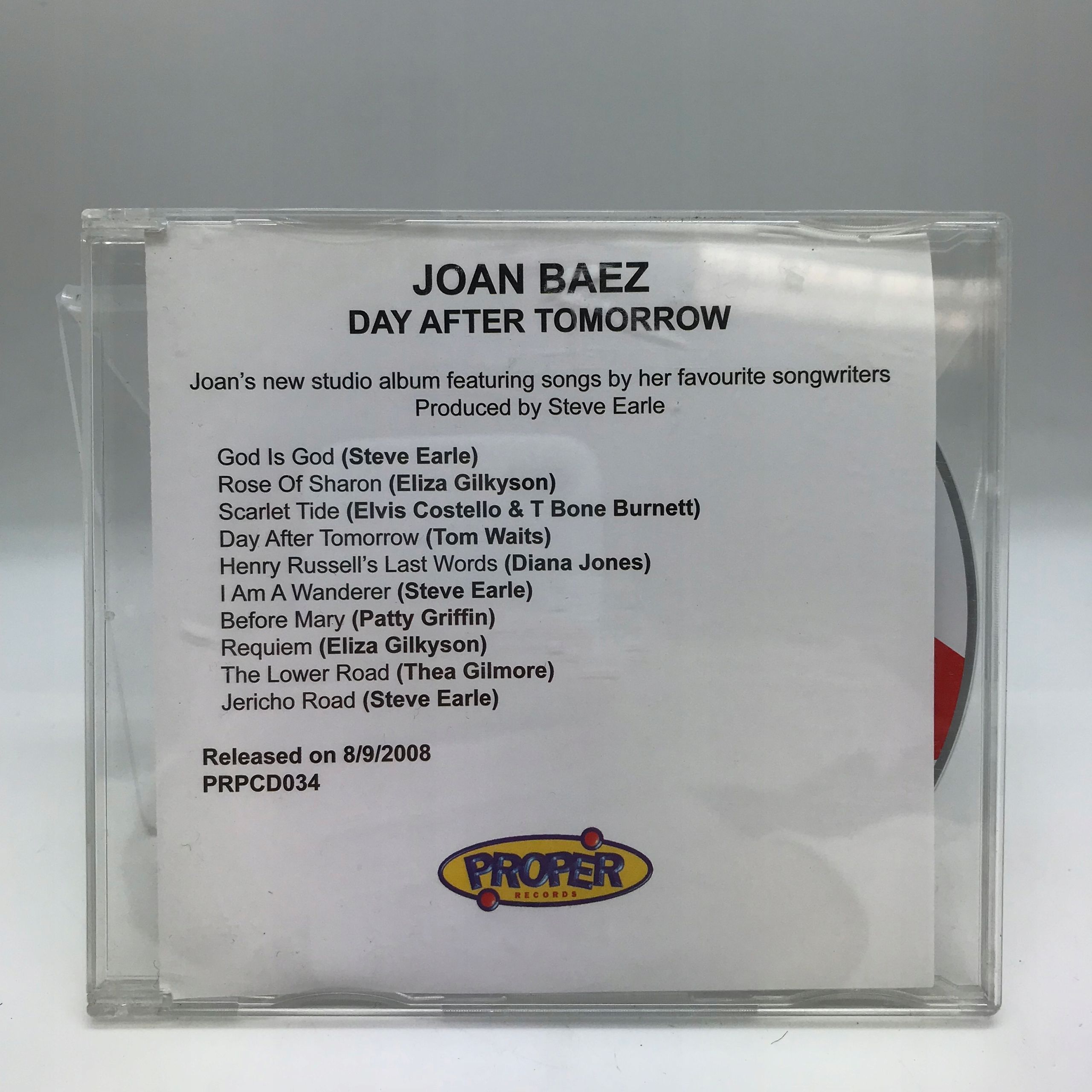 cd - joan baez - day after tomorrow