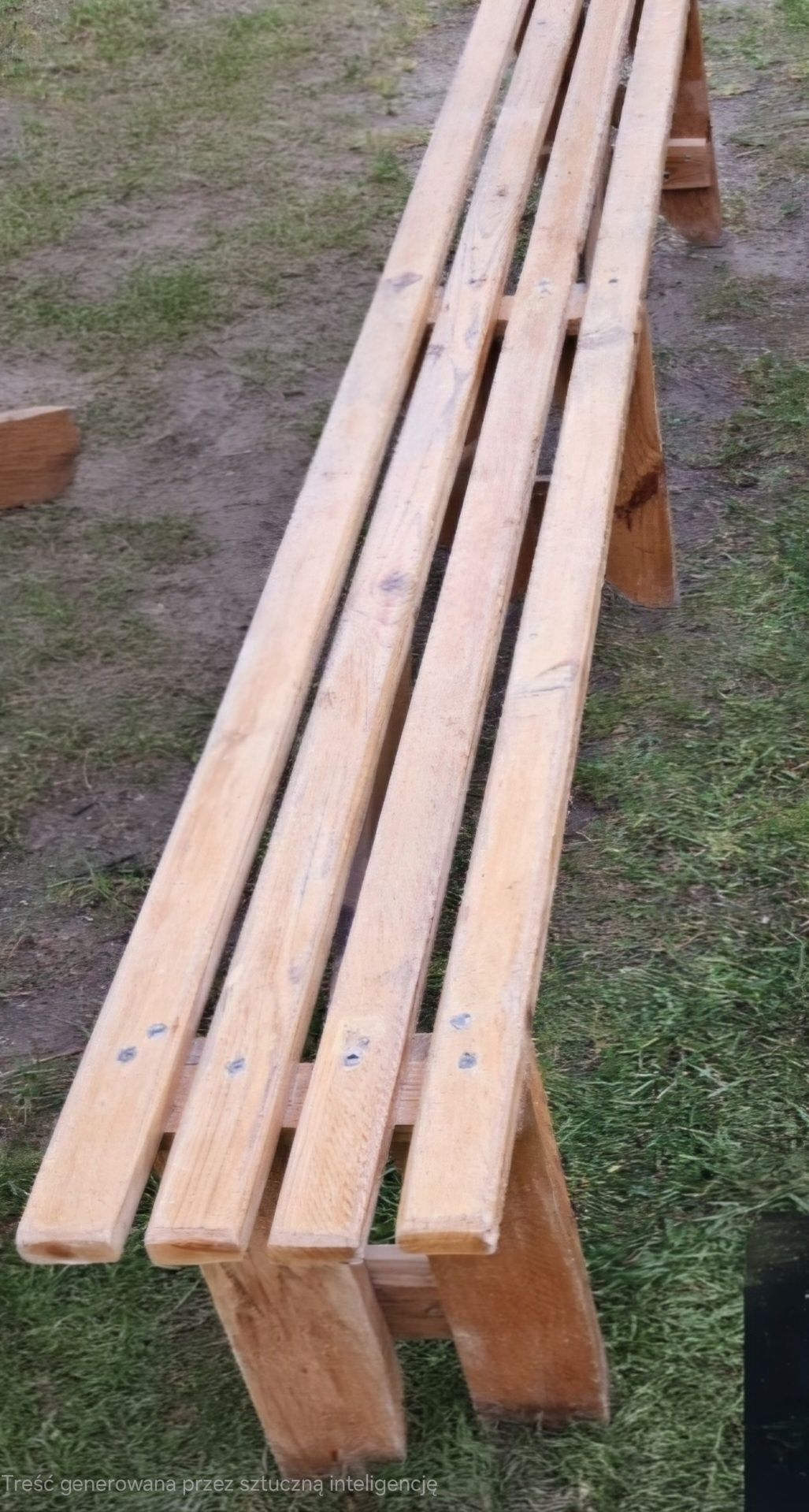 Ławka drewnia sosnowa 3m