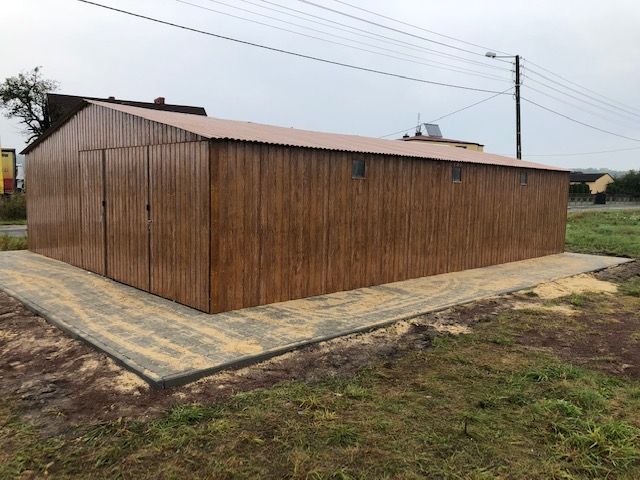 Magazyn gospodarczy ze stali HALA stalowa KONSTRUKCJA ze stali WIATA