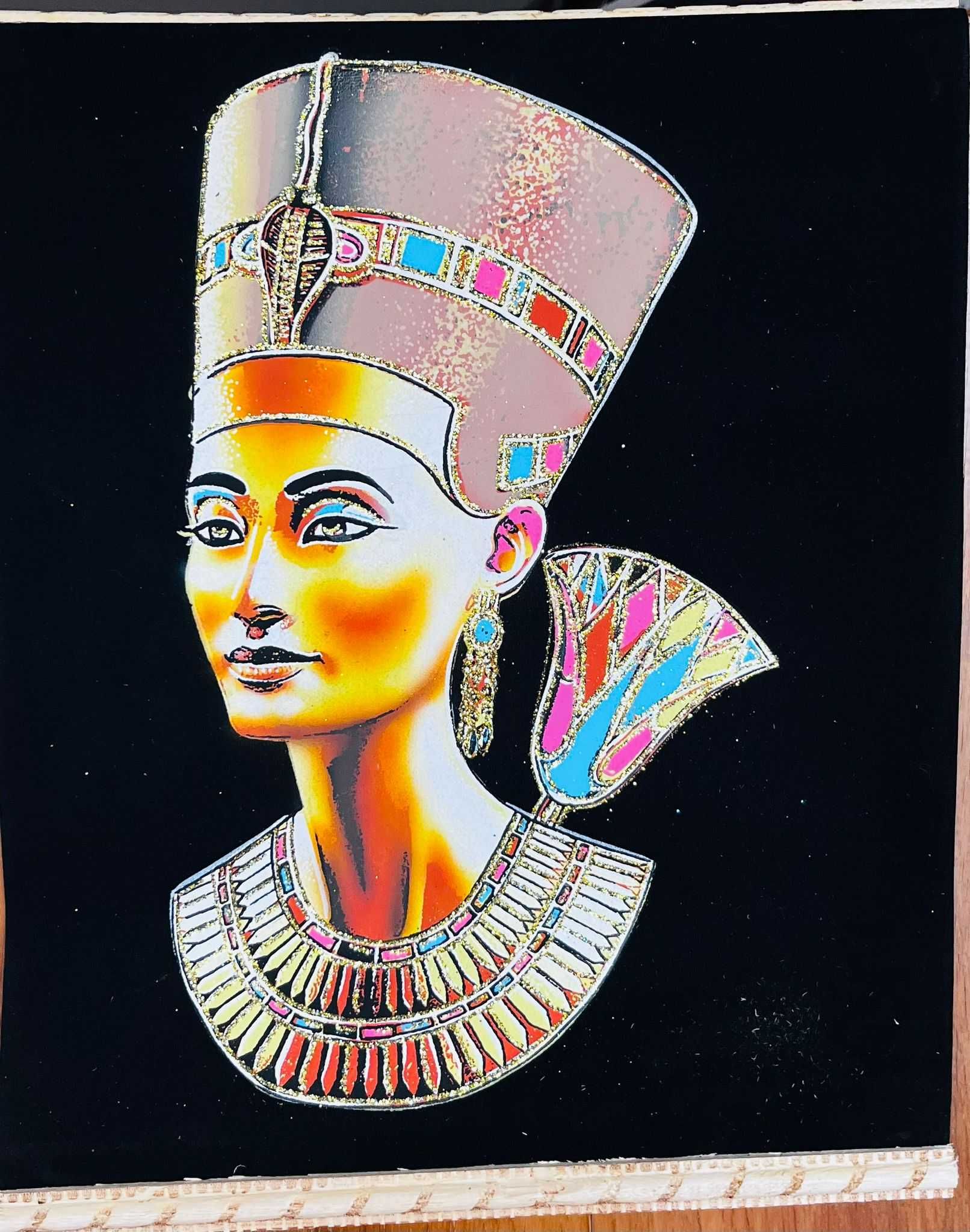 obrazy brokatowe przywiezione z egiptu