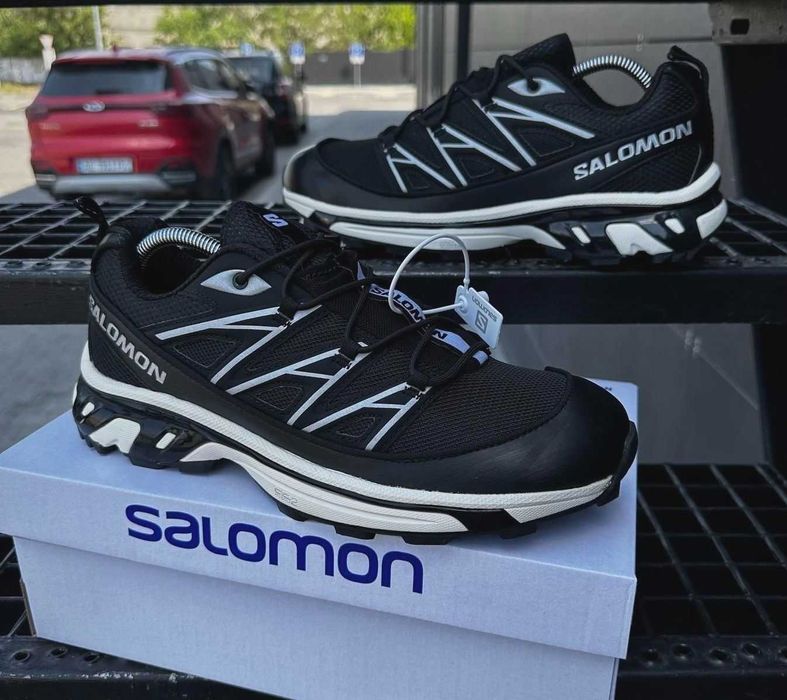 Мужские кроссовки Саломон черные Salomon сеточка