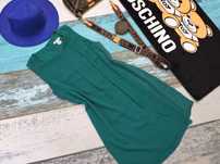 H&M Sukienka zieleń falbana r  M