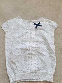 Bluzeczka bawełniana dla dziewczynki rozmiar 122 cm.