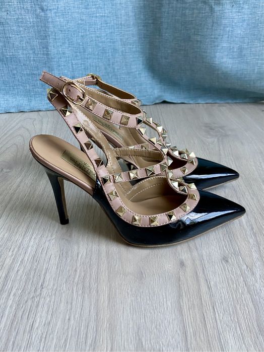 Buty szpilki Valentino Garavani 35 szpic obcas dżety