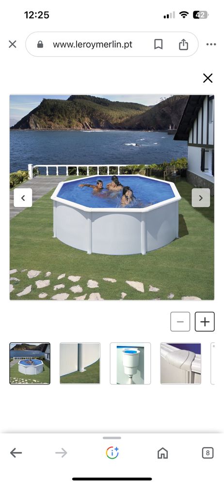 Piscina de Aco 350x120