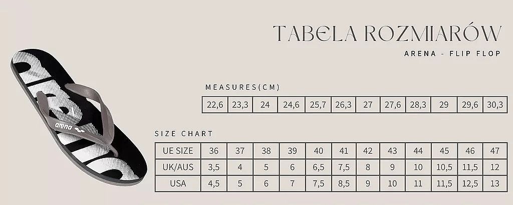 Japonki klapki basenowe plażowe Arena Flip-Flop 45