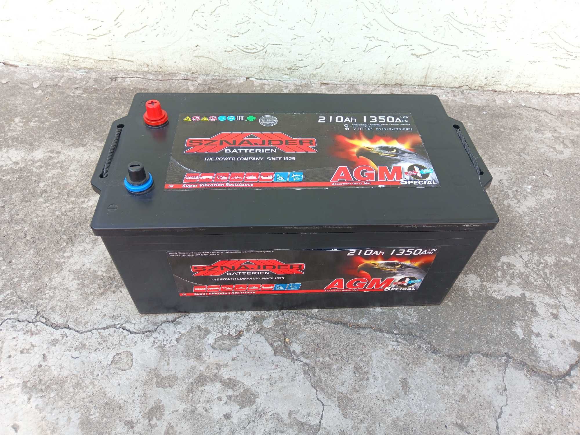 Акумулятор AGM Sznajder 210Ah 12V Не обслуговуємий Новий